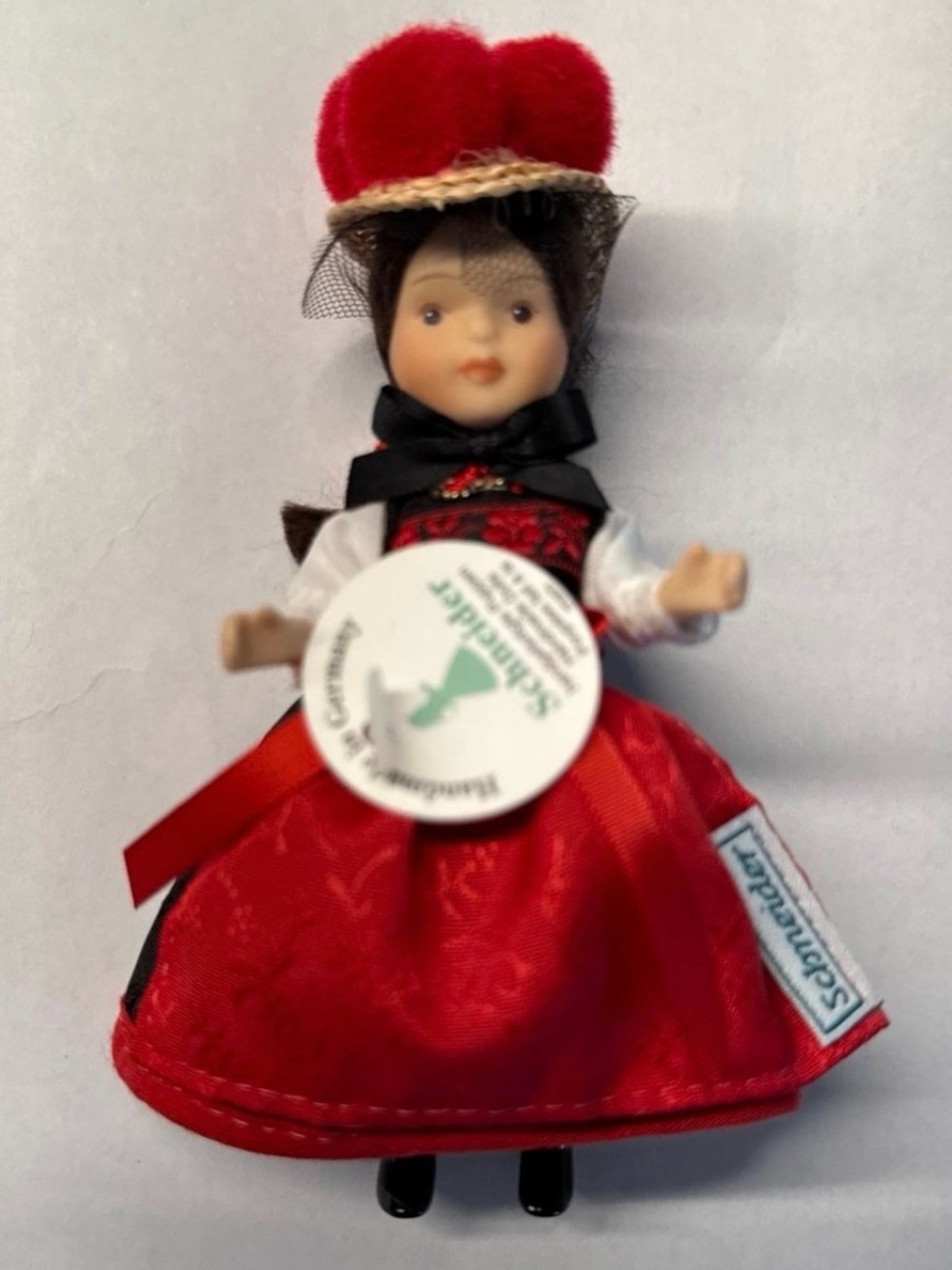 Vintage Schneider Handmade German Doll – Traditional Folk Dress – Made in German